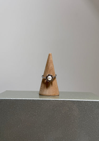 Freshwater Pearl Halo • 925 Sterling Silver