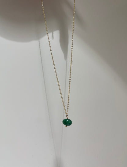 Emerald Solo • 14K Gold plated or 925 Sterling Silver