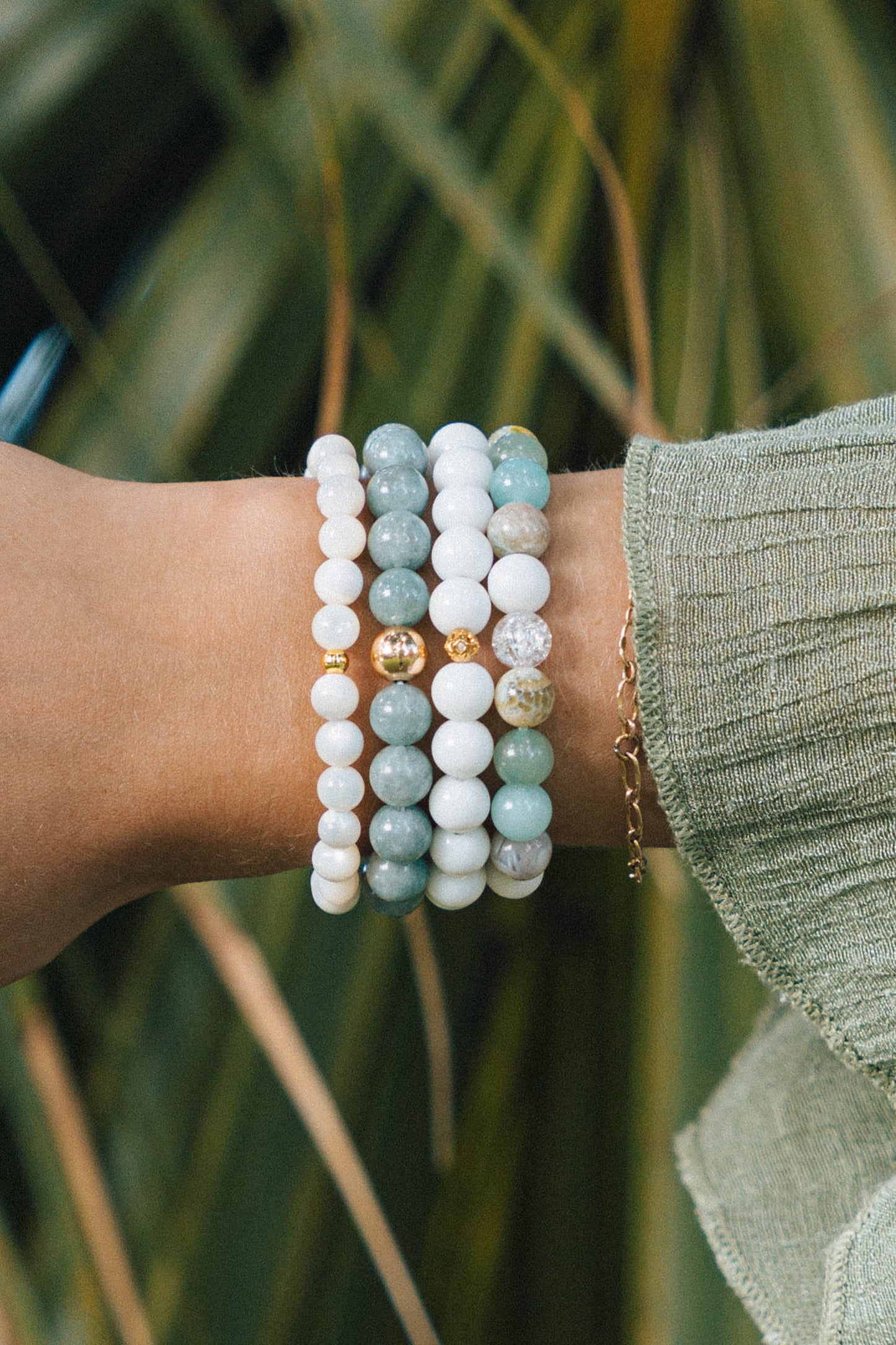 Inspire Balance,  Emotional Strength • White Agate