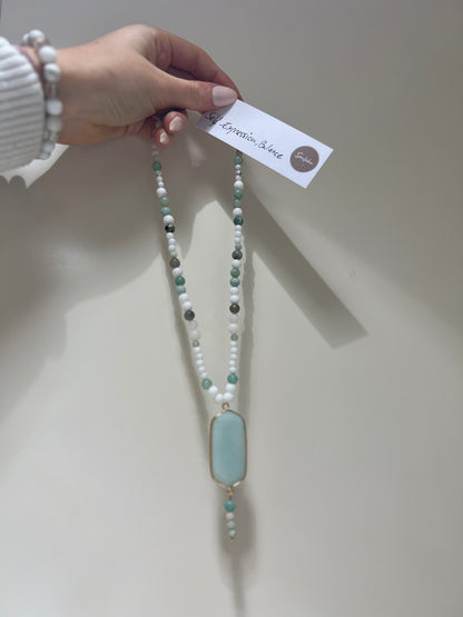 Balance & Self-Expression Amazonite Necklace