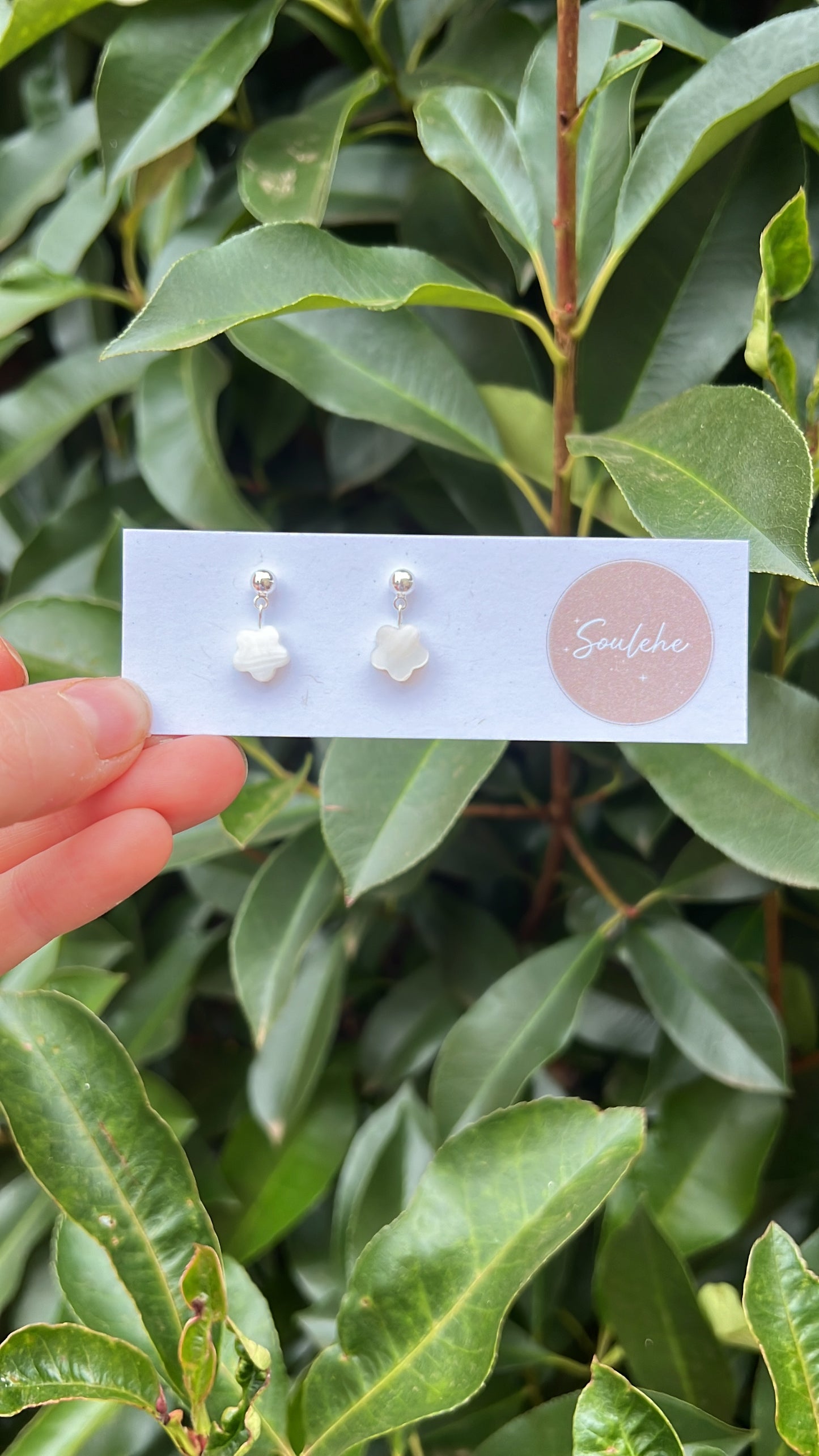 shell silver earrings 