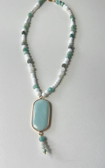 Balance & Self-Expression Amazonite Necklace