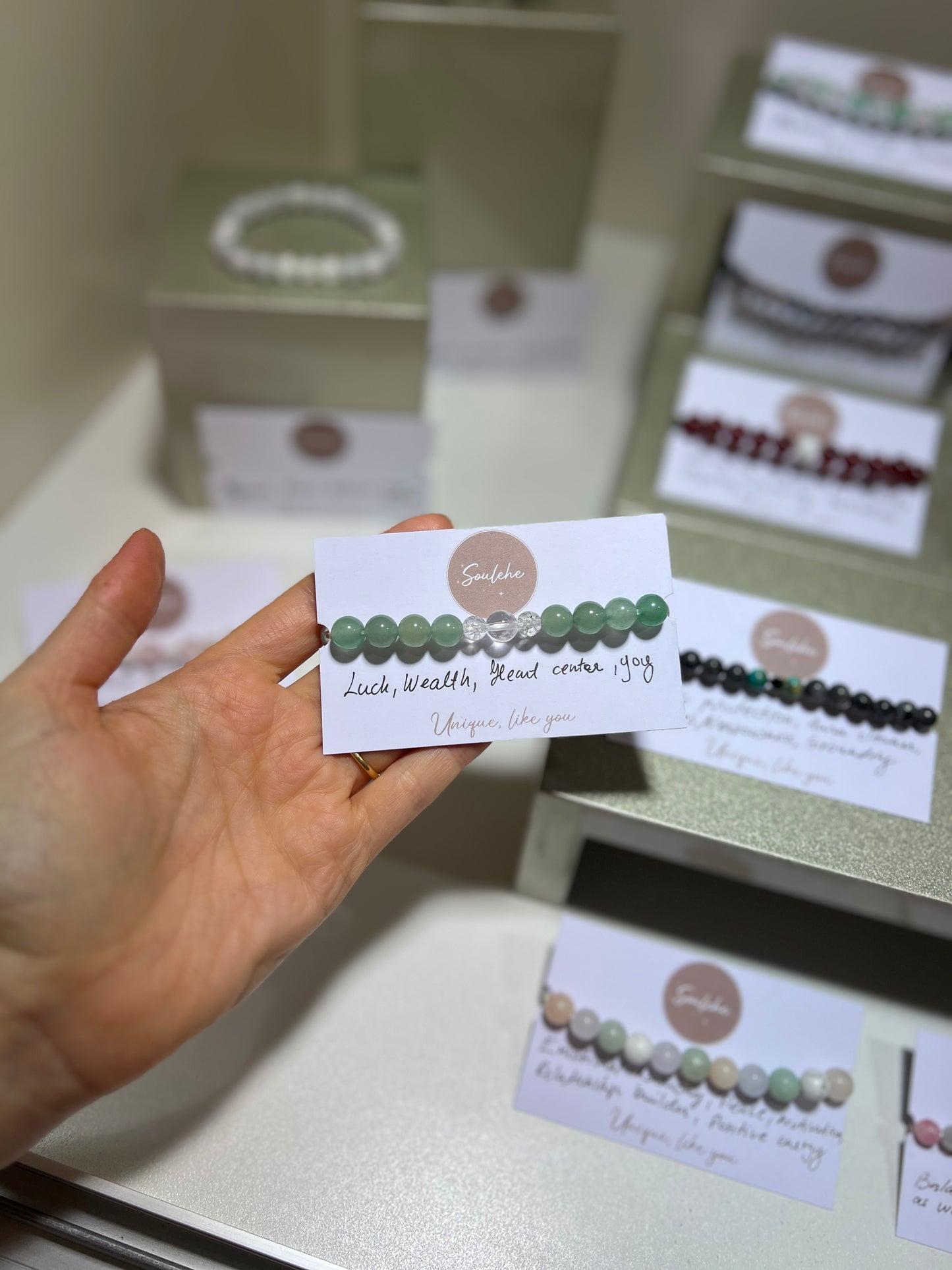 Determination, Luck x Wealth • Bracelet • Green Aventurine