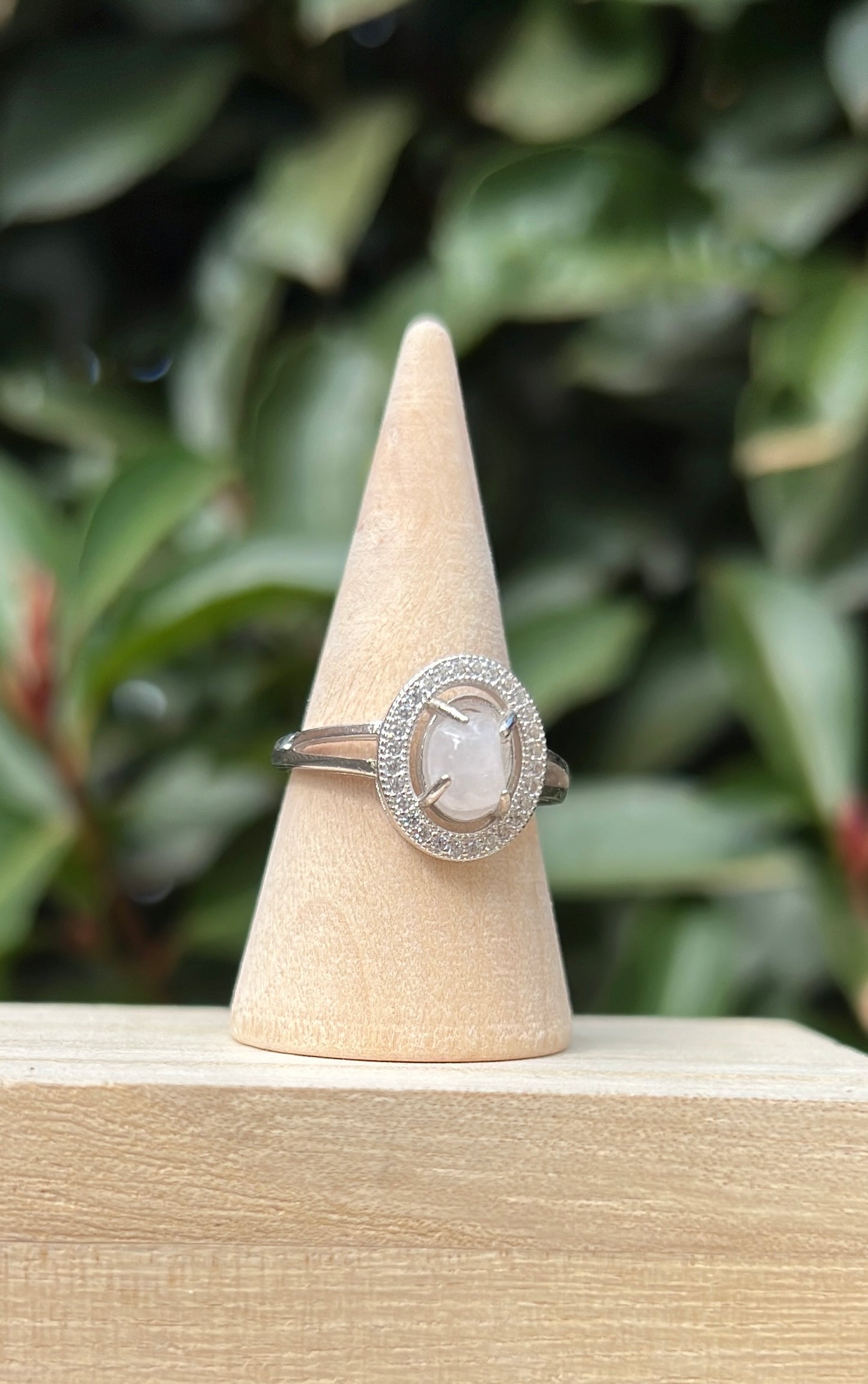 Rose Quartz Oval •  925 Sterling Silver