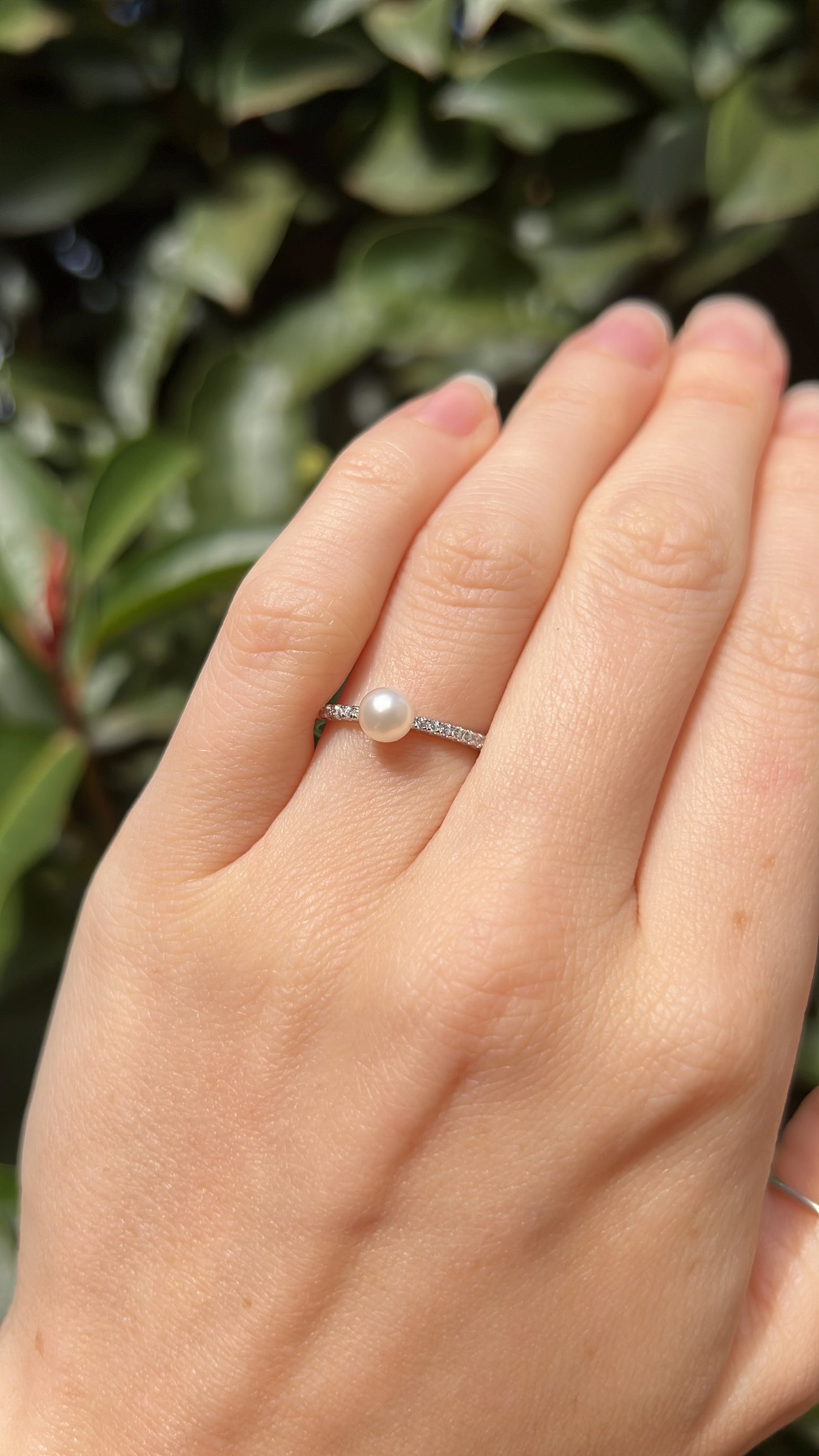 natural pearl ring