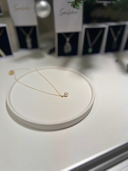Solo Pearl • 14K Gold filled Necklace