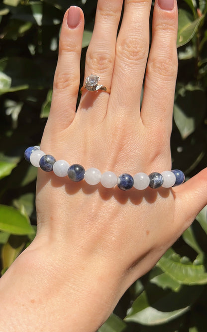 Logic and Intuition • Bracelet • Aquamarine x Blue Sodalite