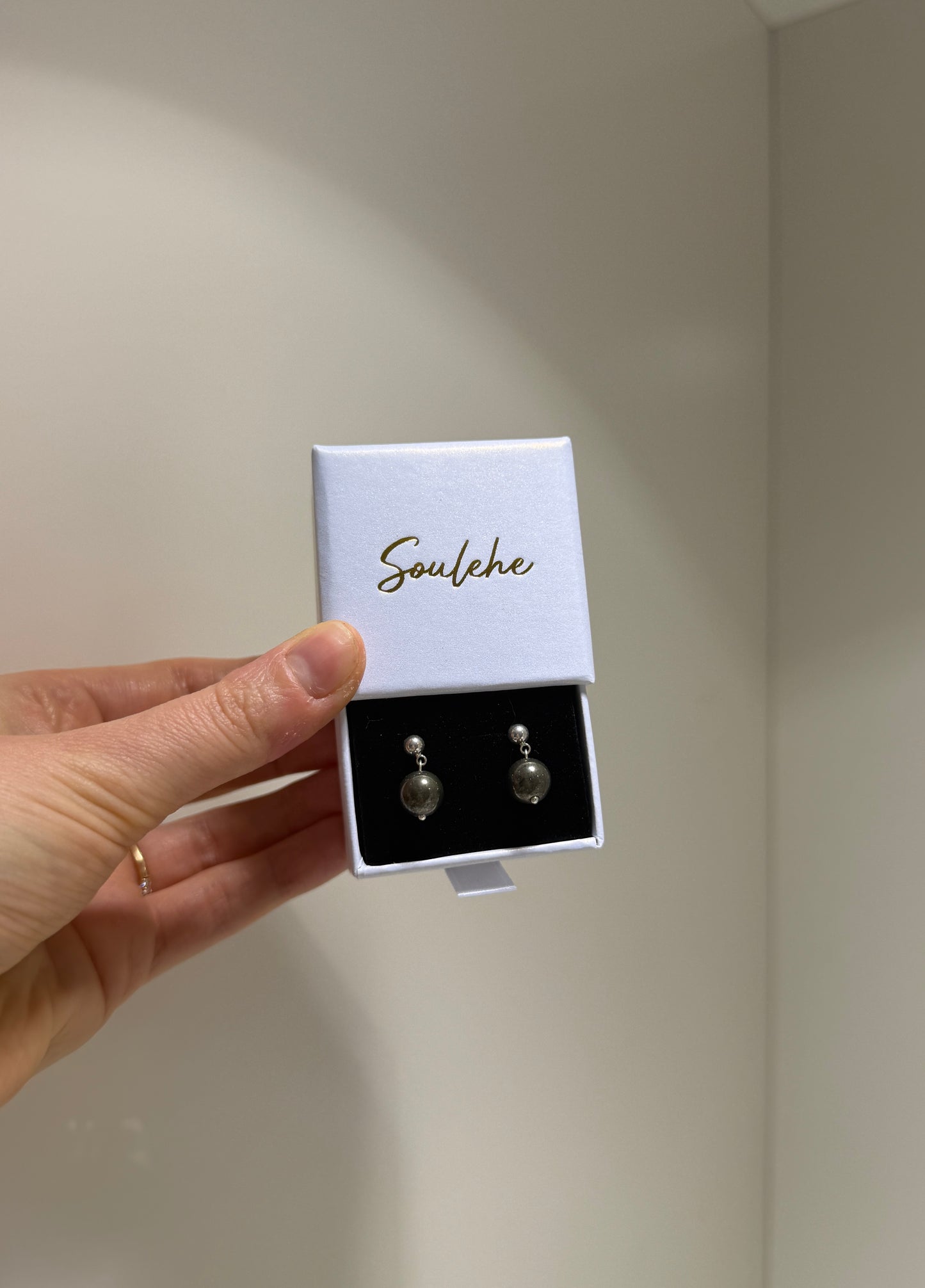 Pyrite Studs - protection, Life energy, Success