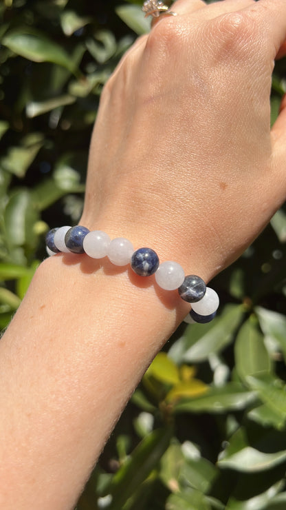 Logic and Intuition • Bracelet • Aquamarine x Blue Sodalite