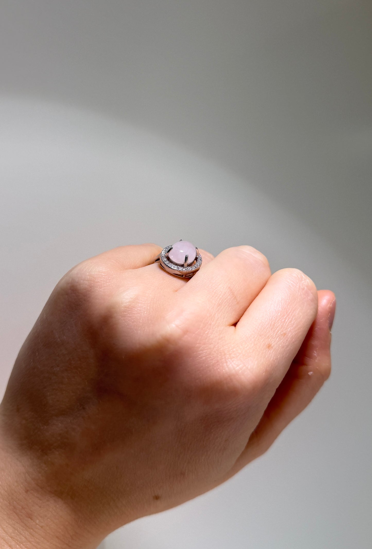 Rose Quartz Oval • 925 Sterling Silver