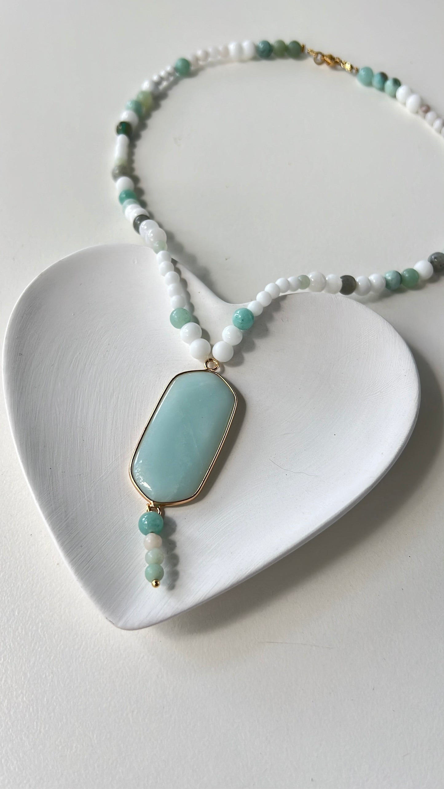 Balance & Self-Expression Amazonite Necklace