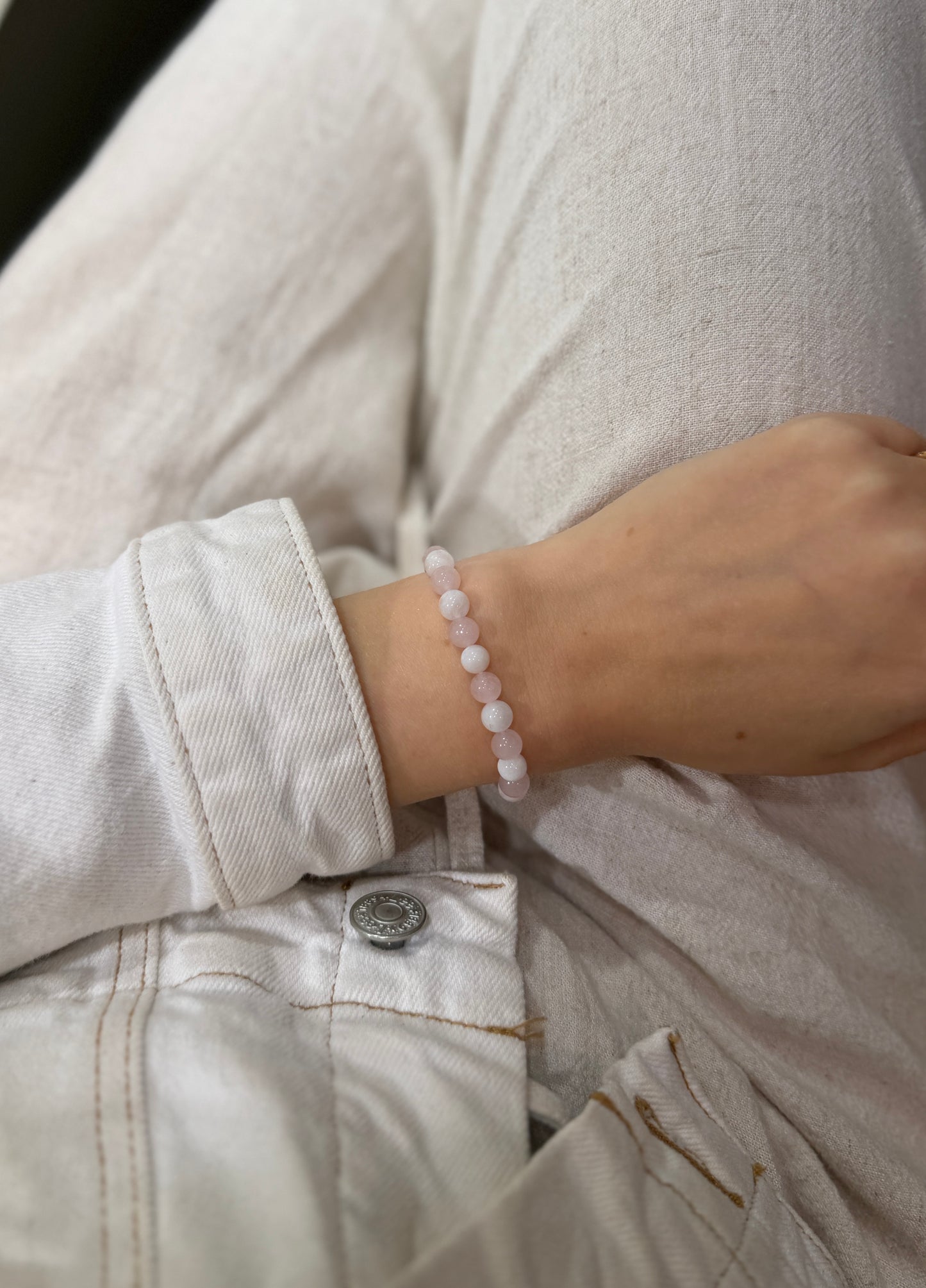 Joy, New Beginnings, Love • Rose Quartz & Moonstone • Bracelet