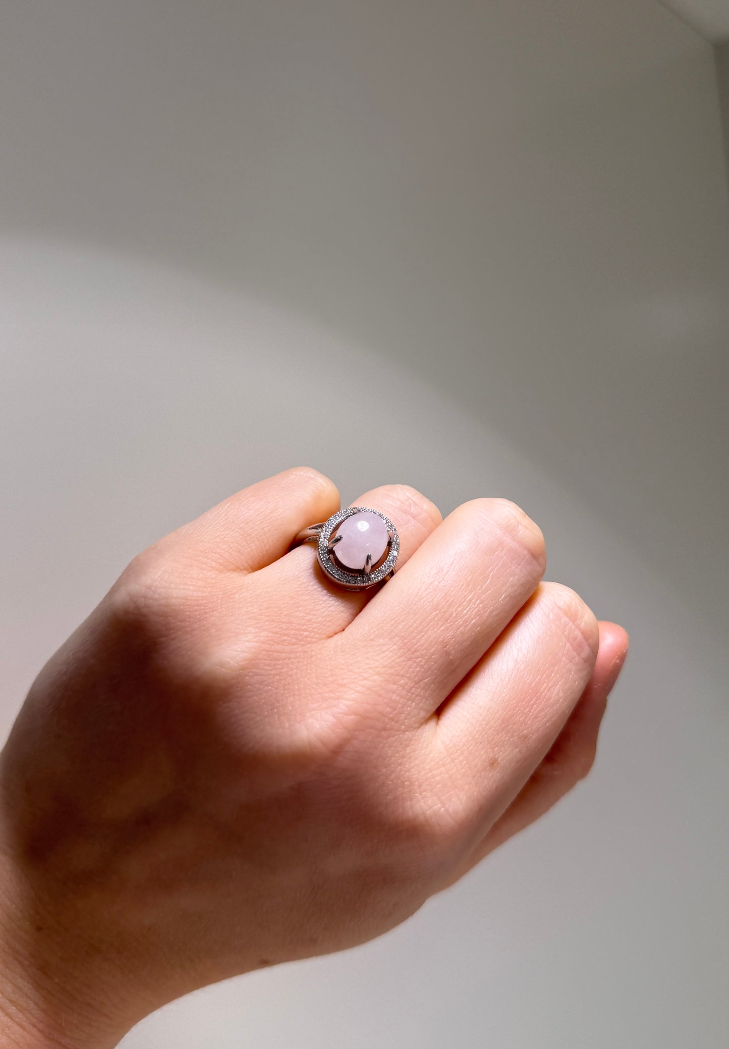 Rose Quartz Oval • 925 Sterling Silver