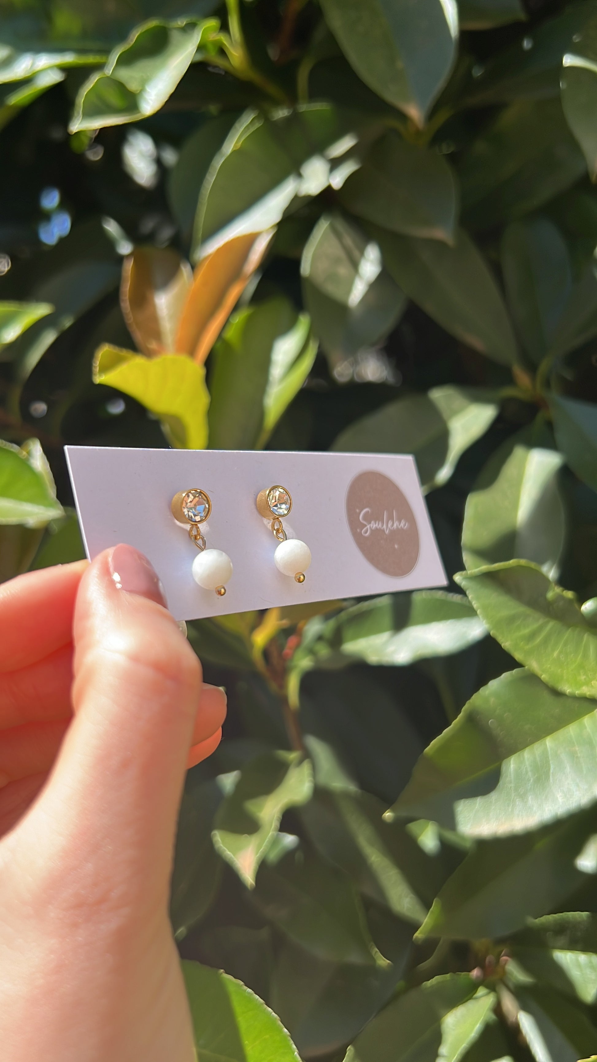 Moonstone earrings 