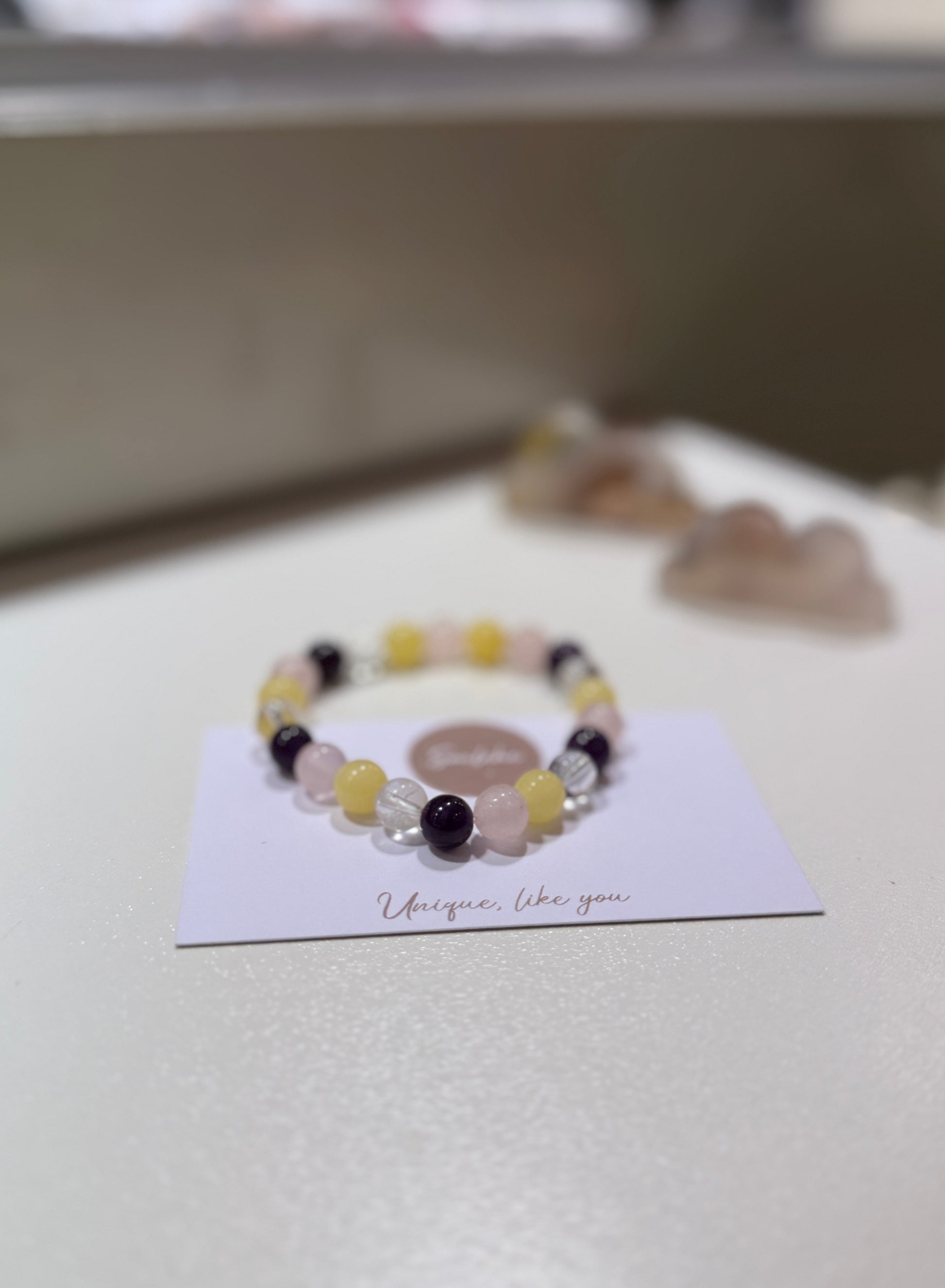 Amethyst, Citrine, Clear Quartz and Rose Quartz 2026 Luck Bracelet.