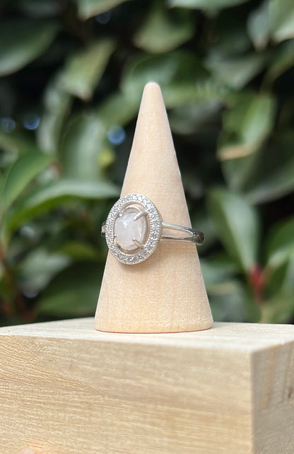 Rose Quartz Oval •  925 Sterling Silver