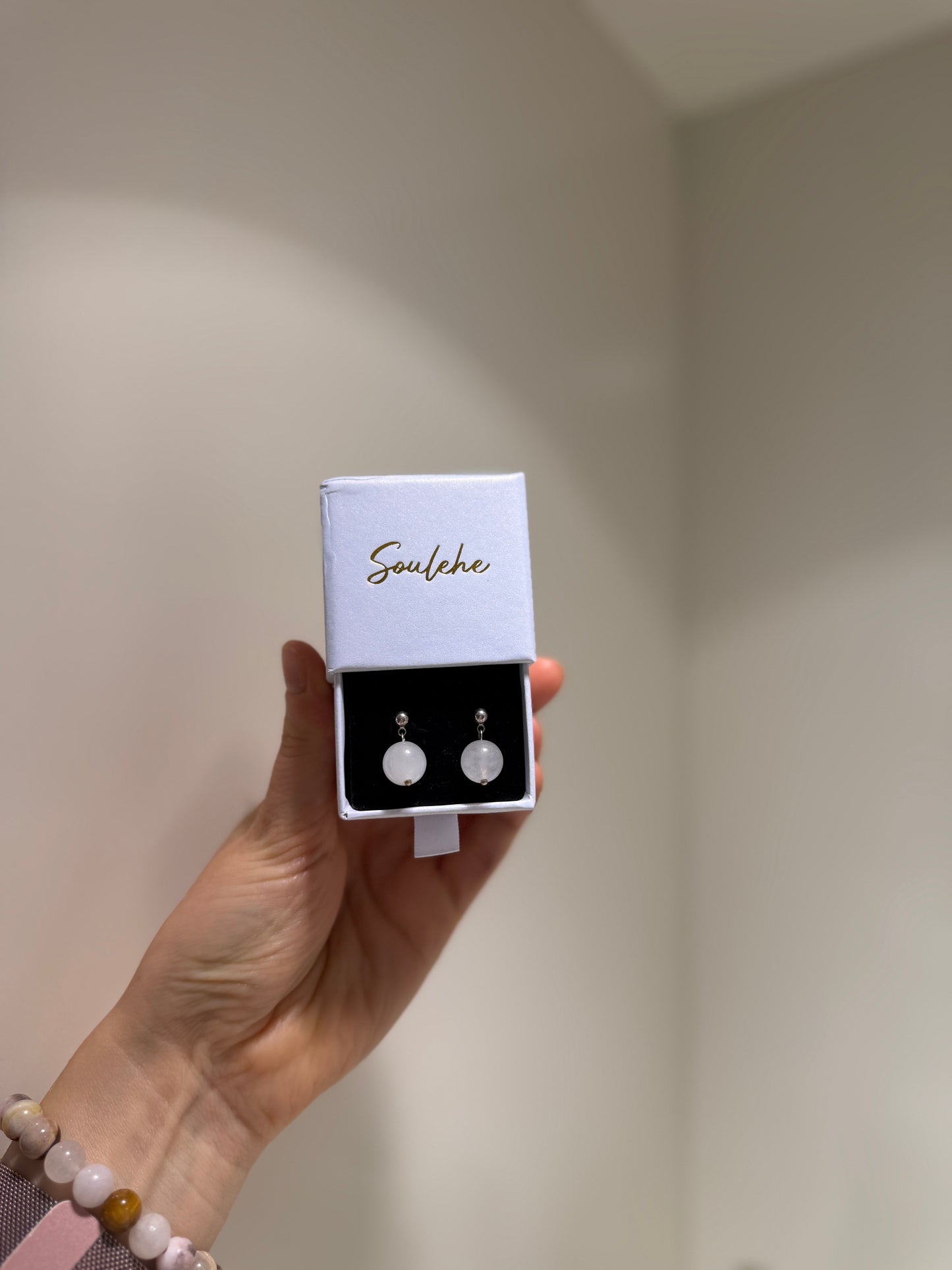 Rose Quartz Studs - Love, Self-Love, Relationships