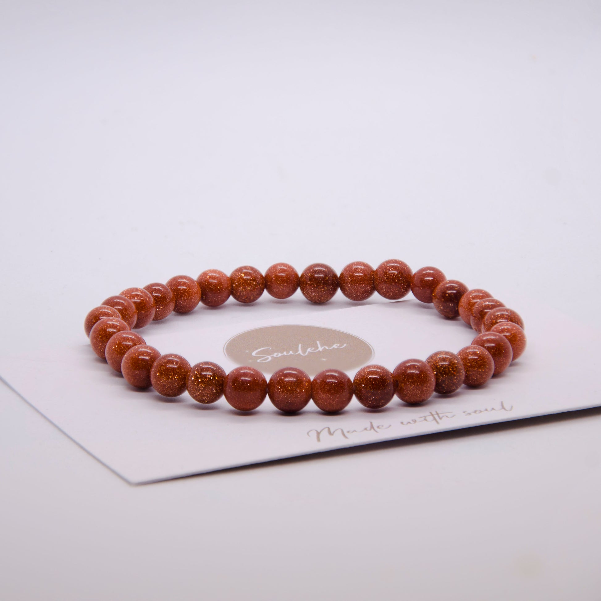 Joy x Luck • Bracelet • Natural stone crystal  Golden Sunstone