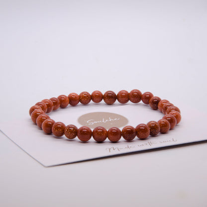 Joy x Luck • Bracelet • Natural stone crystal  Golden Sunstone