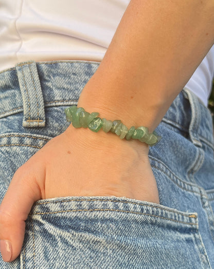  Luck, Heart Center, Joy - natural crystal stone  Green Aventurine Chippy