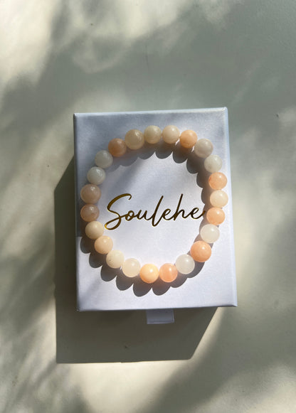 Natural crystal stone  Pink Aventurine Bracelet
