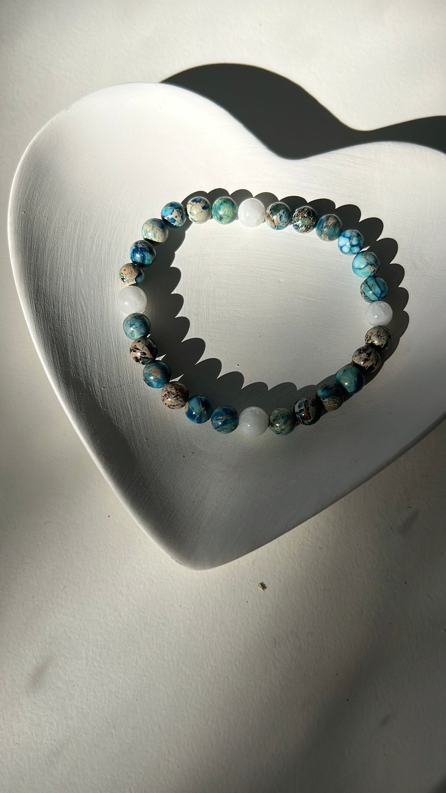 Natural crystal stone bracalet moonstone