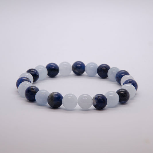 2023 Luck • Bracelet • Aquamarine x Blue Sodalite