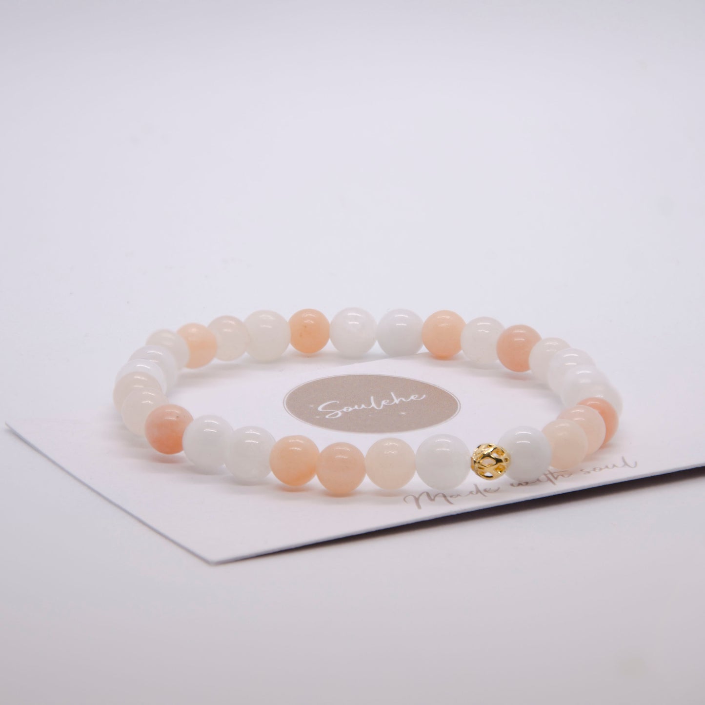 Happiness x Intuition • Bracelet • Pink Aventurine & Moonstone