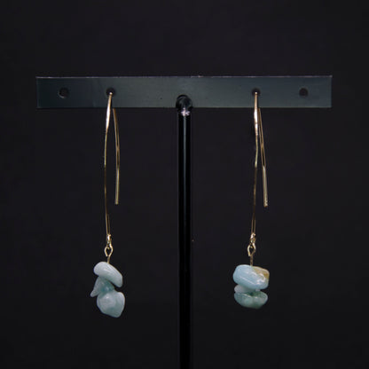 Soothing x Love • Earrings  • Amazonite x 18K Gold plated