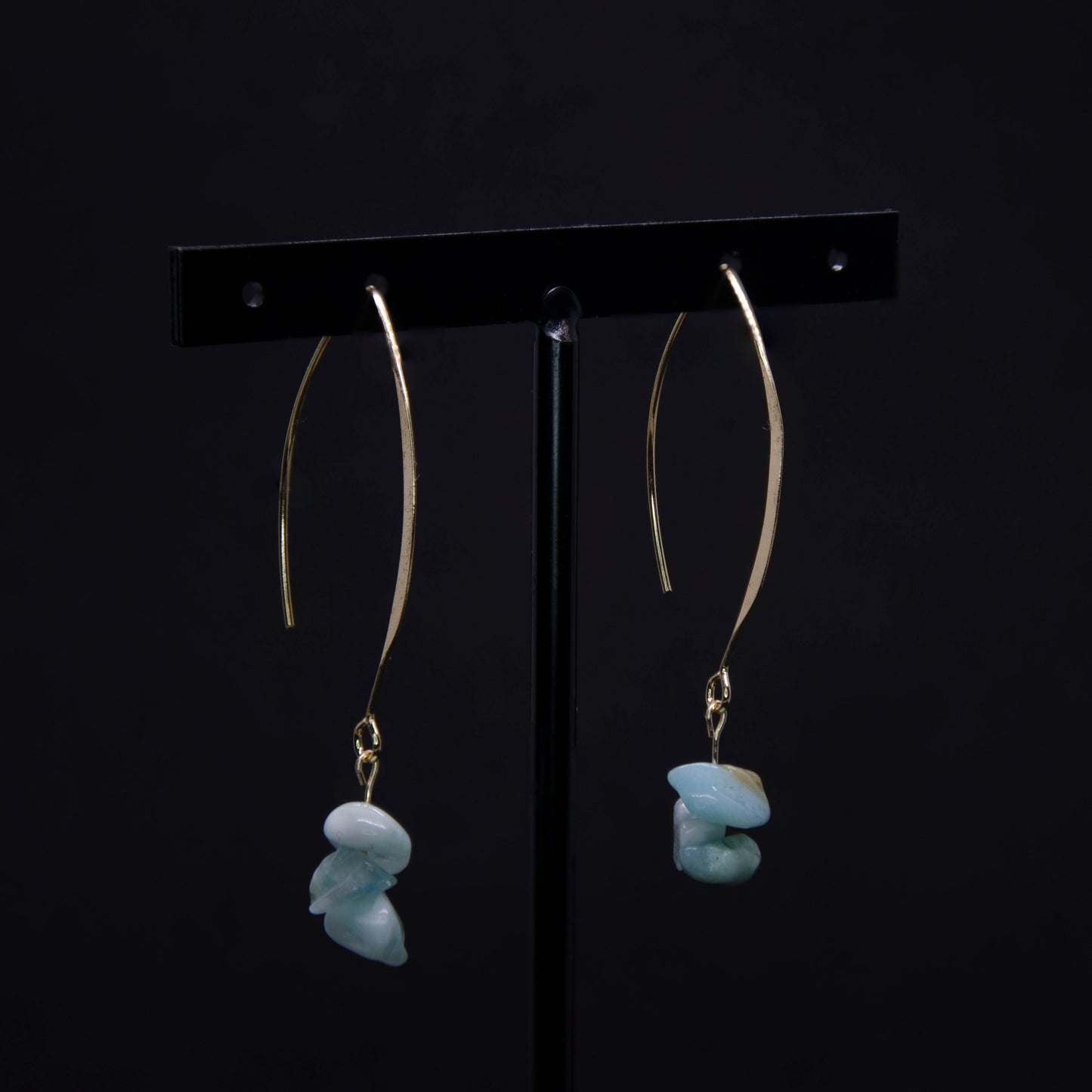 Soothing x Love • Earrings  • Amazonite x 18K Gold plated