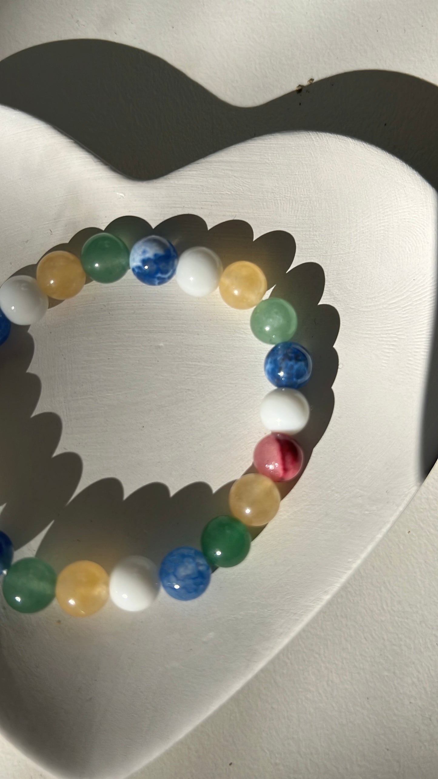 natural stone bracelete colour