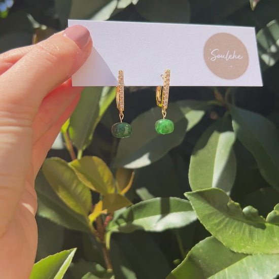 natural emerald earrings wedding