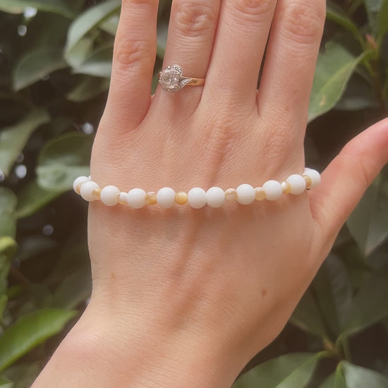 shell bracelet earrings wedding