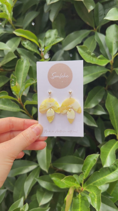 Sun • Earrings • Polymer Clay • 925 Silver