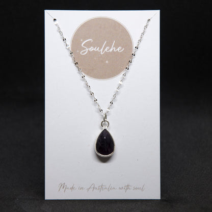 Amethyst Chain Necklace | Amethyst Necklace | Soulehe