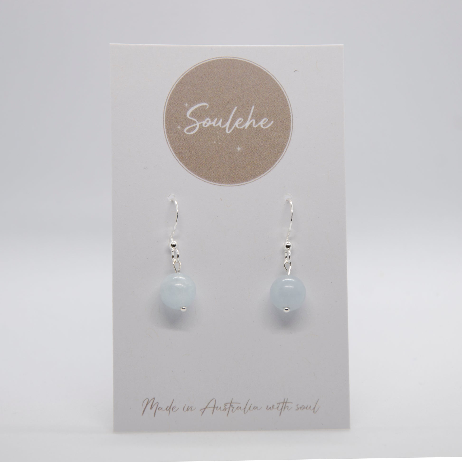Earrings - Aquamarine & 925 Silver