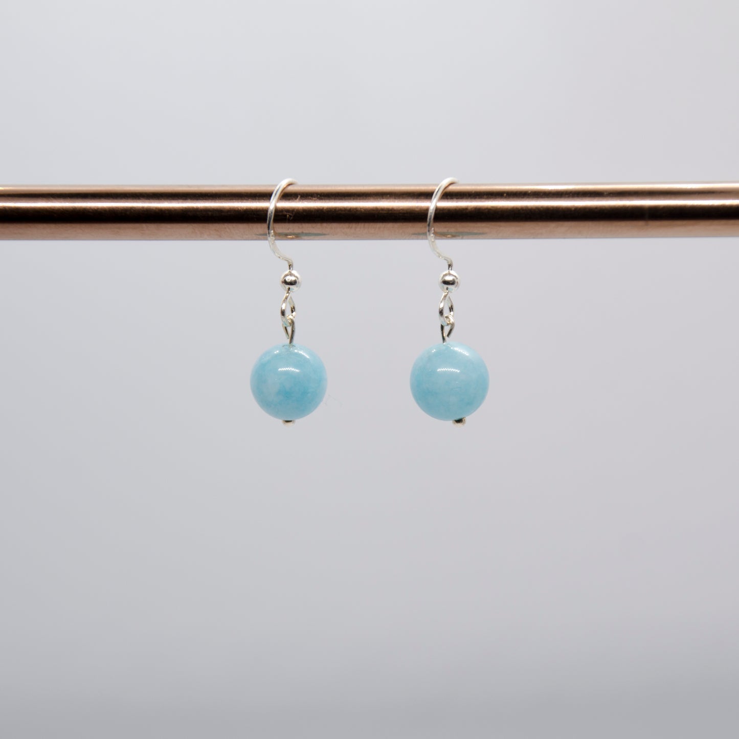 Earrings - Aquamarine & 925 Silver