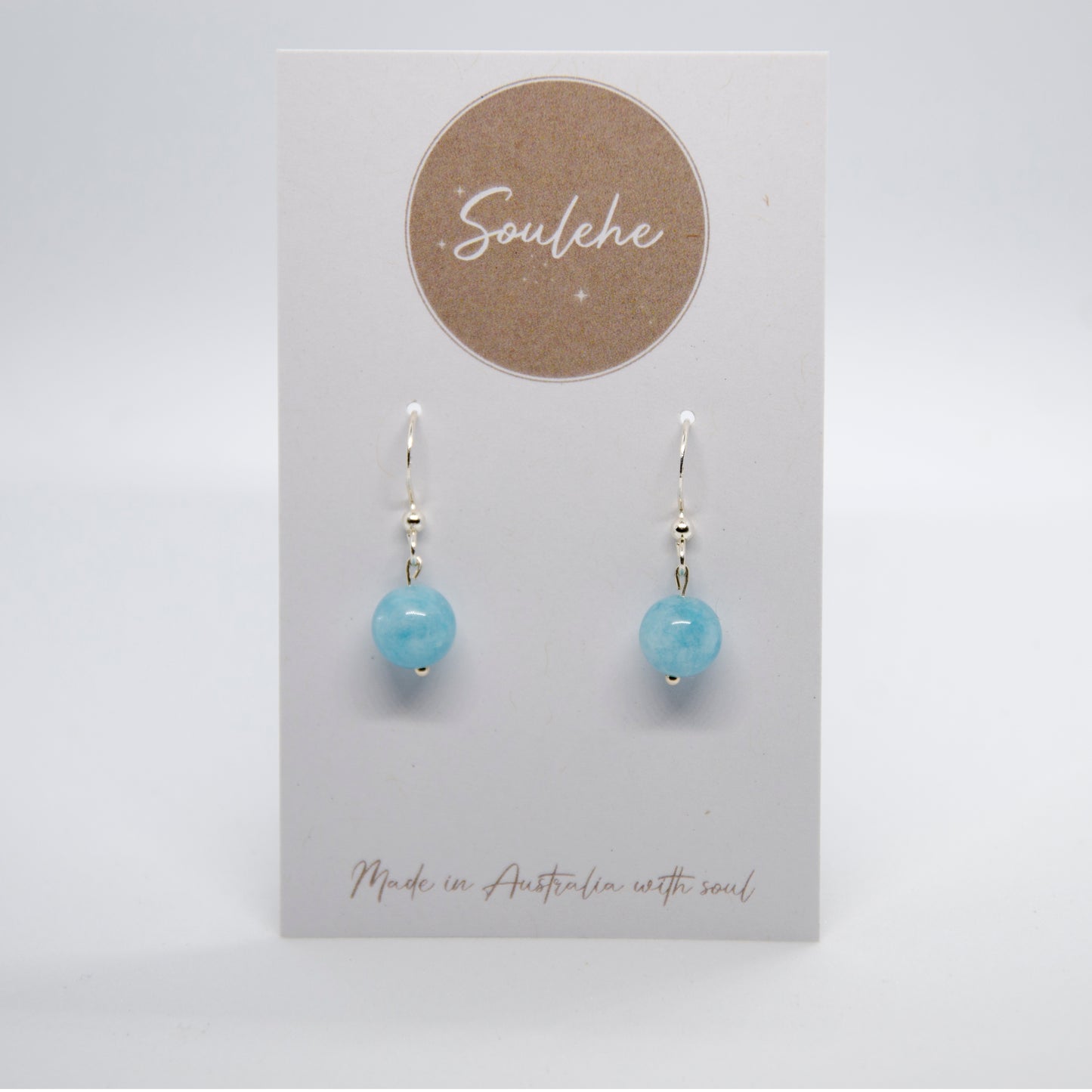 Earrings - Aquamarine & 925 Silver