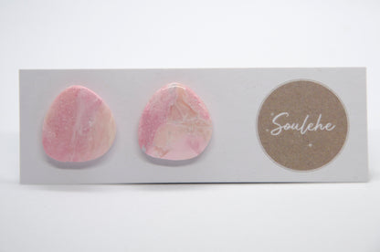 Barbie Sparkle Stud | Polymer Clay & Stainless Steel Earrings | Soulehe