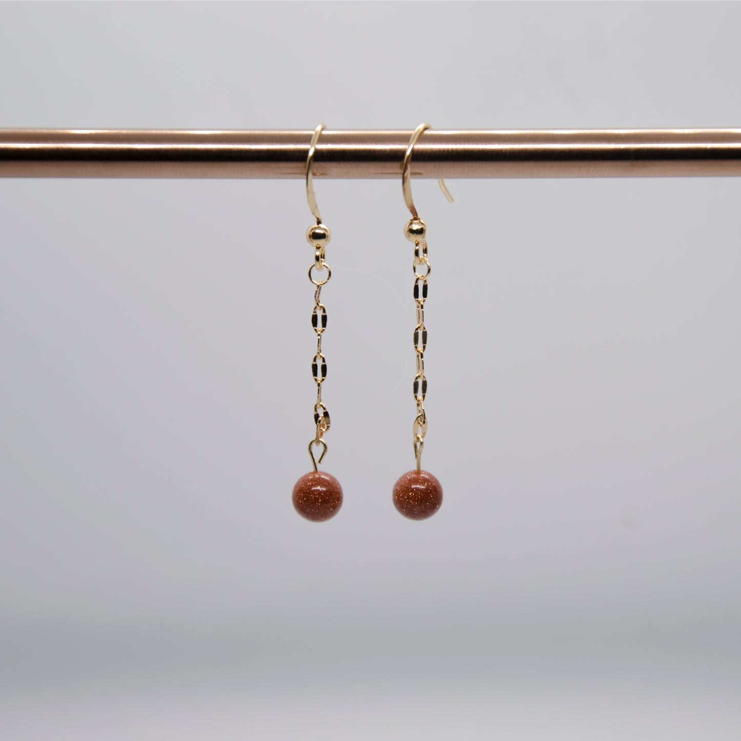 Golden Sunstone Earrings | Sunstone Earrings | Soulehe