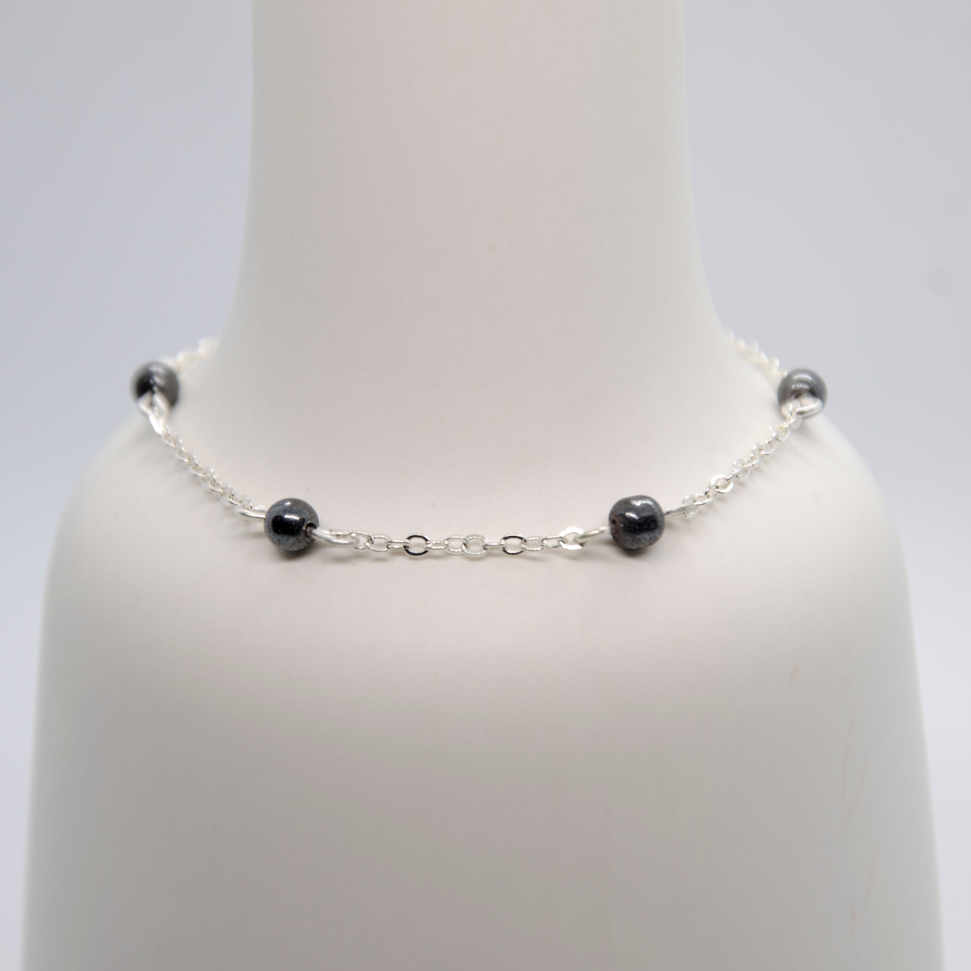 Bracelet - Hematite & 925 Silver