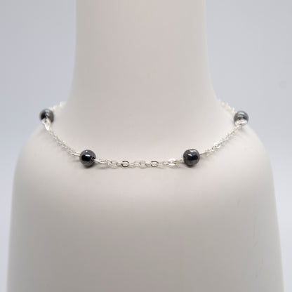 Bracelet - Hematite & 925 Silver