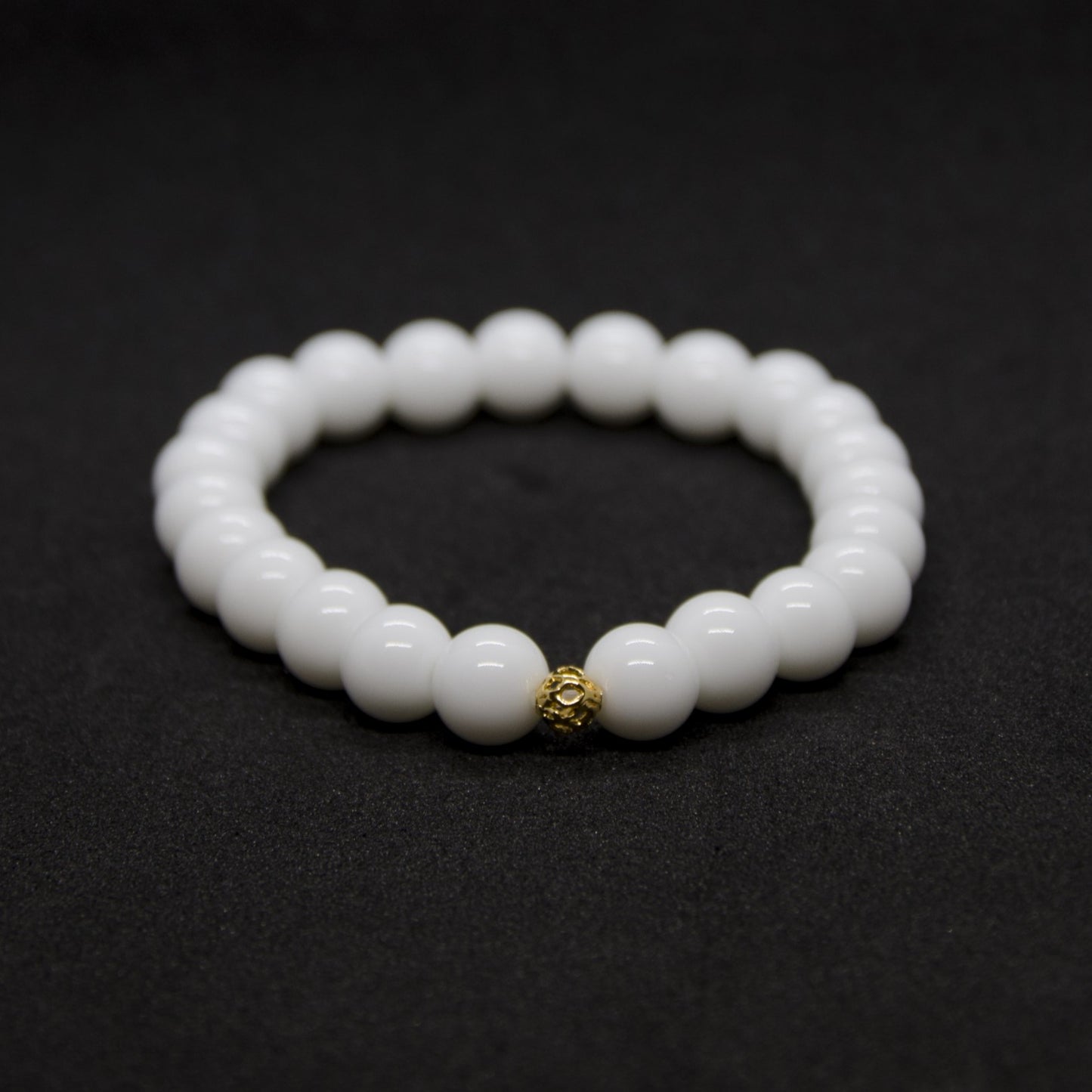 Inspire Balance,  Emotional Strength • White Agate gold