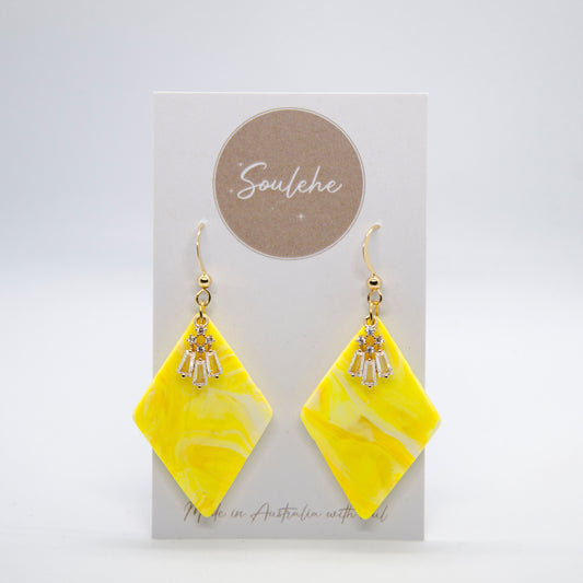 Narcissus Polymer Clay Earrings | Polymer Clay Earrings | Soulehe