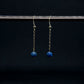 Earrings - Blue Sodalite & 18K Gold