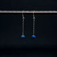 Earrings - Blue Sodalite & 18K Gold