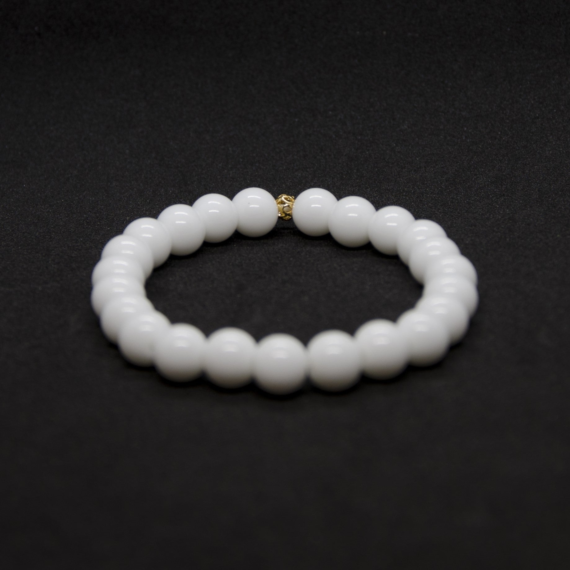 White Agate Stone Bracelet | White Agate Bracelet | Soulehe
