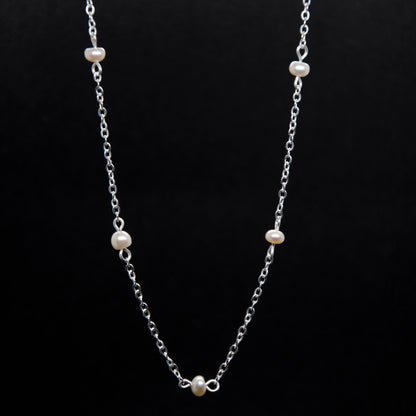 Beauty x Femininity | Pearl & 925 Silver Necklace | Soulehe