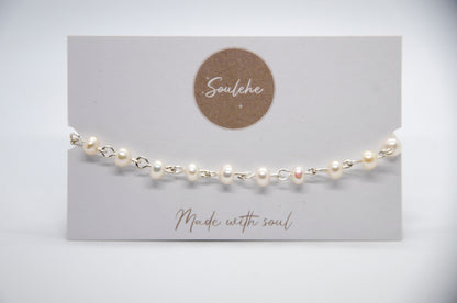  Bracelet - Pearl & 925 SilverBeauty X Femininity | Pearl & 925 Silver Plated Earrings | Soulehe