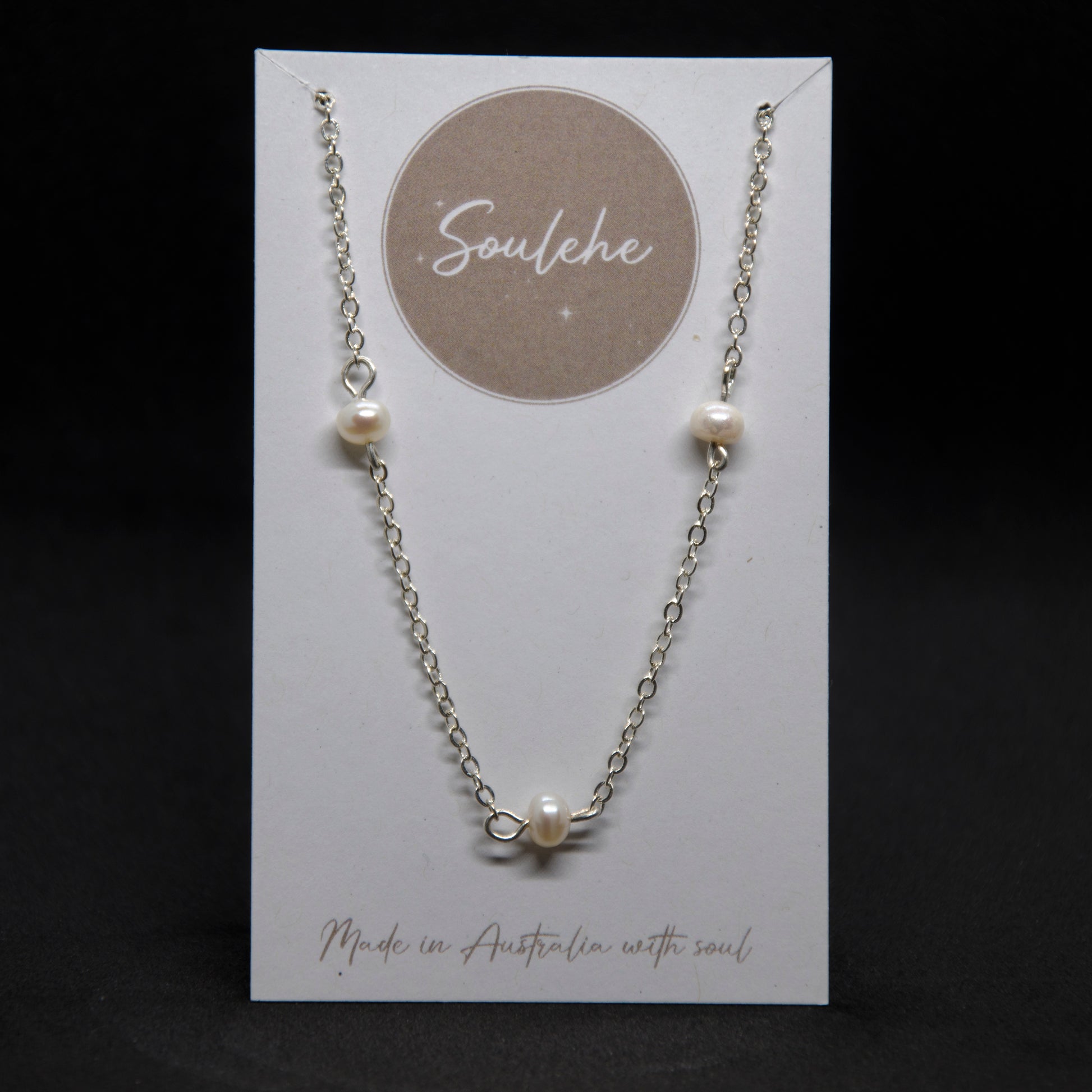 Beauty x Femininity | Pearl & 925 Silver Necklace | Soulehe